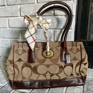 SOLD ON EBAY•••Coach purse w/ Scarf
